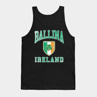 BALLINA IRELAND Graphic Tee Irish Pride Distressed Tank Top